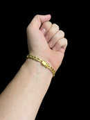 PULSEIRA 3X1 8MM - BANHADO A OURO 18k