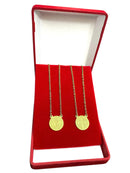 ESCAPULÁRIO CADEADO 1MM SÃO BENTO 70CM - BANHADO A OURO 18K
