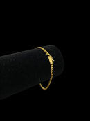 PULSEIRA PITBULL 3MM - BANHADO A OURO 18K