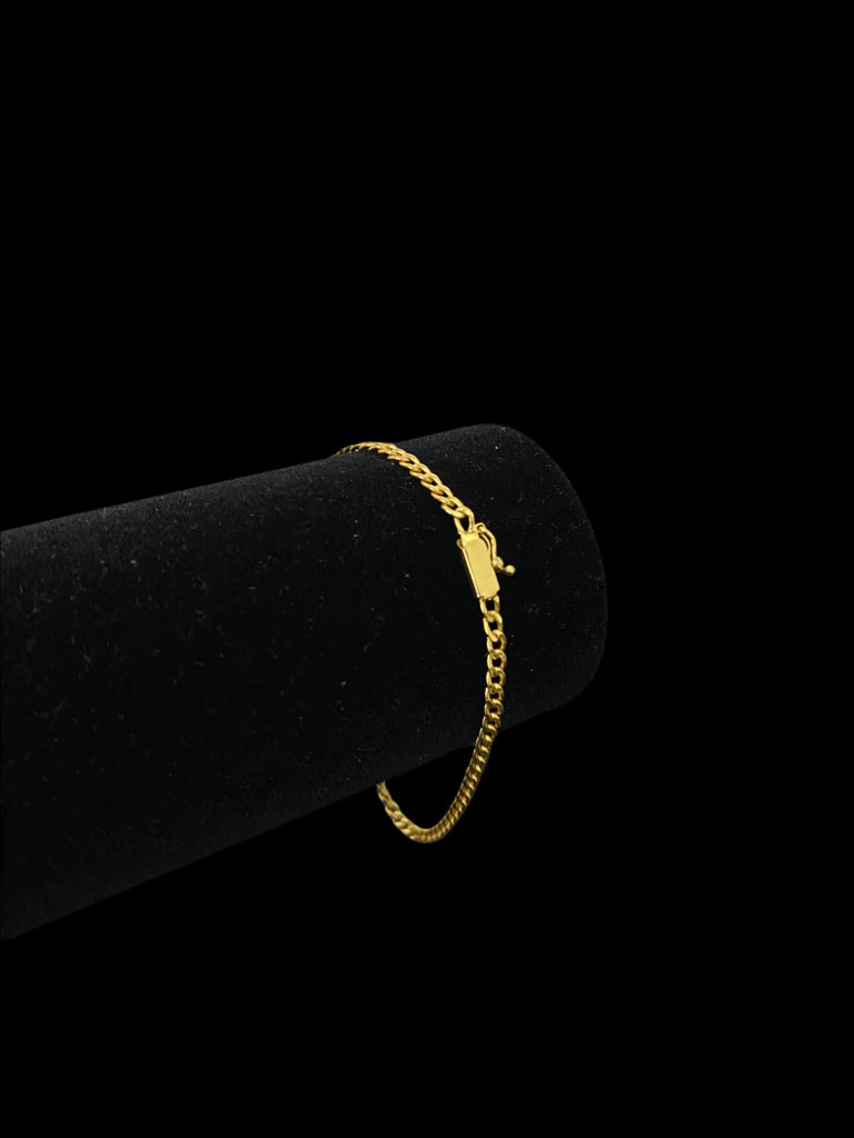 PULSEIRA PITBULL 3MM - BANHADO A OURO 18K