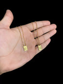 ESCAPULÁRIO FÉ - BANHADO A OURO 18k