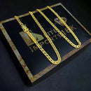 CORDÃO GRUMET 5MM - BANHADO A OURO 18k