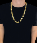 CORDÃO PITBULL 13MM - BANHADO A OURO 18k