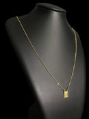 ESCAPULÁRIO FÉ - BANHADO A OURO 18k