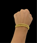 PULSEIRA GRUMET OCA 13MM - BANHADO A OURO 18K