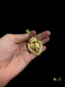 PINGENTE NOSSA SENHORA COM COROA GG - BANHADO A OURO 18K