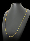 CORDÃO CADEADO 1MM- BANHADO A OURO 18K
