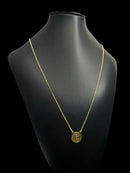 ESCAPULÁRIO CADEADO 1MM SÃO BENTO 70CM - BANHADO A OURO 18K