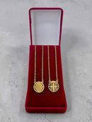 ESCAPULÁRIO SÃO BENTO - BANHADO A OURO 18K