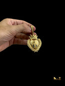 PINGENTE NOSSA SENHORA COM COROA GG - BANHADO A OURO 18K