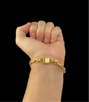 PULSEIRA CADEADO 6MM - BANHADA A OURO 18K