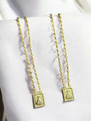 ESCAPULÁRIO CADEADO 1MM NOSSA SENHORA - BANHADO A OURO 18K