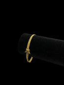 PULSEIRA LACRAIA 5MM - BANHADO A OURO 18K