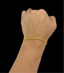 PULSEIRA GRUMET 3MM - BANHADO A OURO 18K