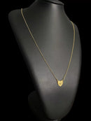 ESCAPULÁRIO FEMININO ESPÍRITO SANTO E JESUS - BANHADO A OURO 18k