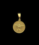 PINGENTE ESPÍRITO SANTO LISO -BANHADO A OURO 18K
