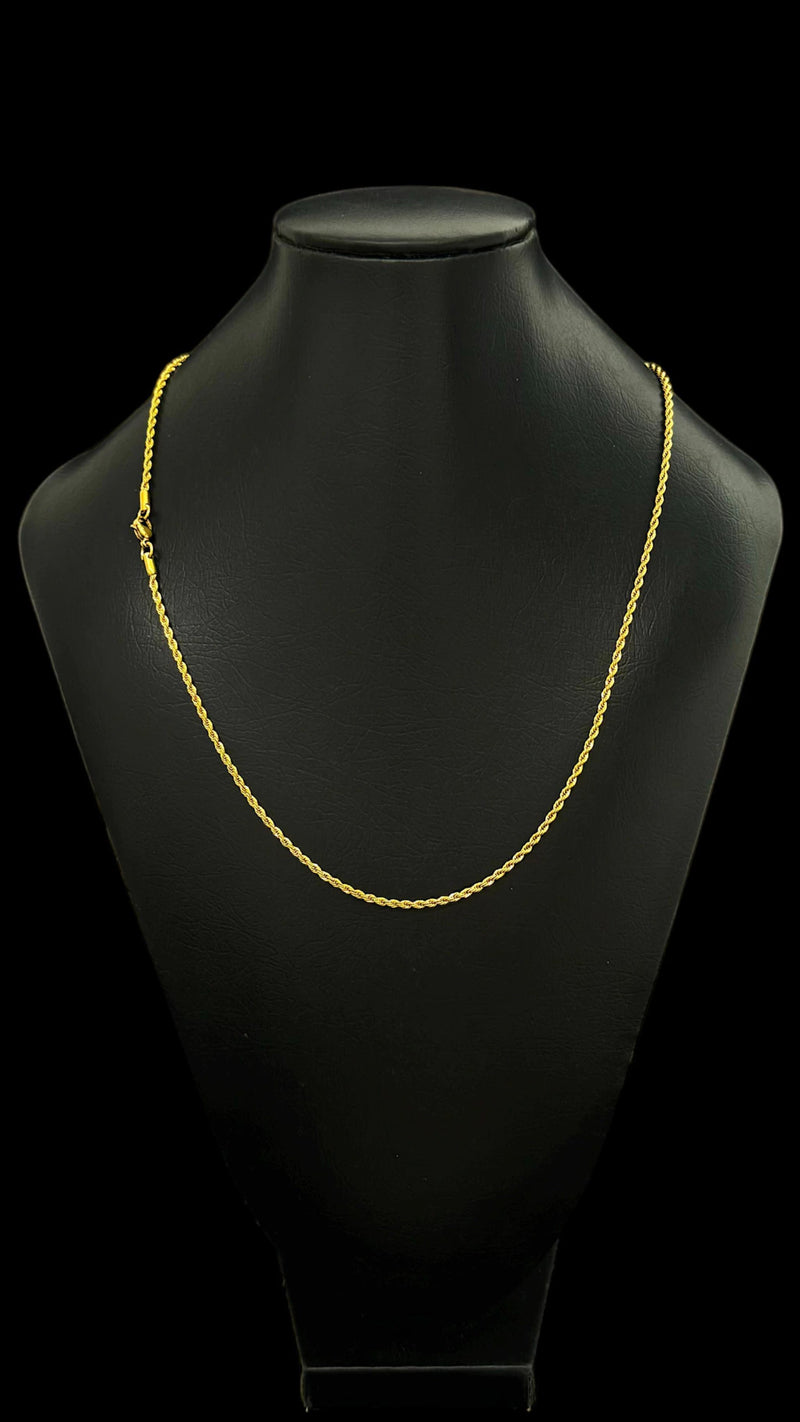 CORDÃO BAIANO 1.5MM - MOEDA ANTIGA BANHADO A OURO