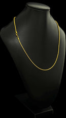 CORDÃO BAIANO 1.5MM - MOEDA ANTIGA BANHADO A OURO