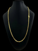 CORDÃO CADEADO 5MM - BANHADO A OURO 18k