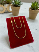 CORDÃO CADEADO + PULSEIRA 1MM - BANHADO A OURO 18K