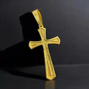 PINGENTE CRUZ GOTA G - BANHADO A OURO 18K