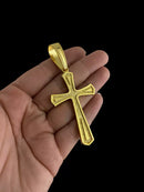 PINGENTE CRUZ GOTA G - BANHADO A OURO 18K