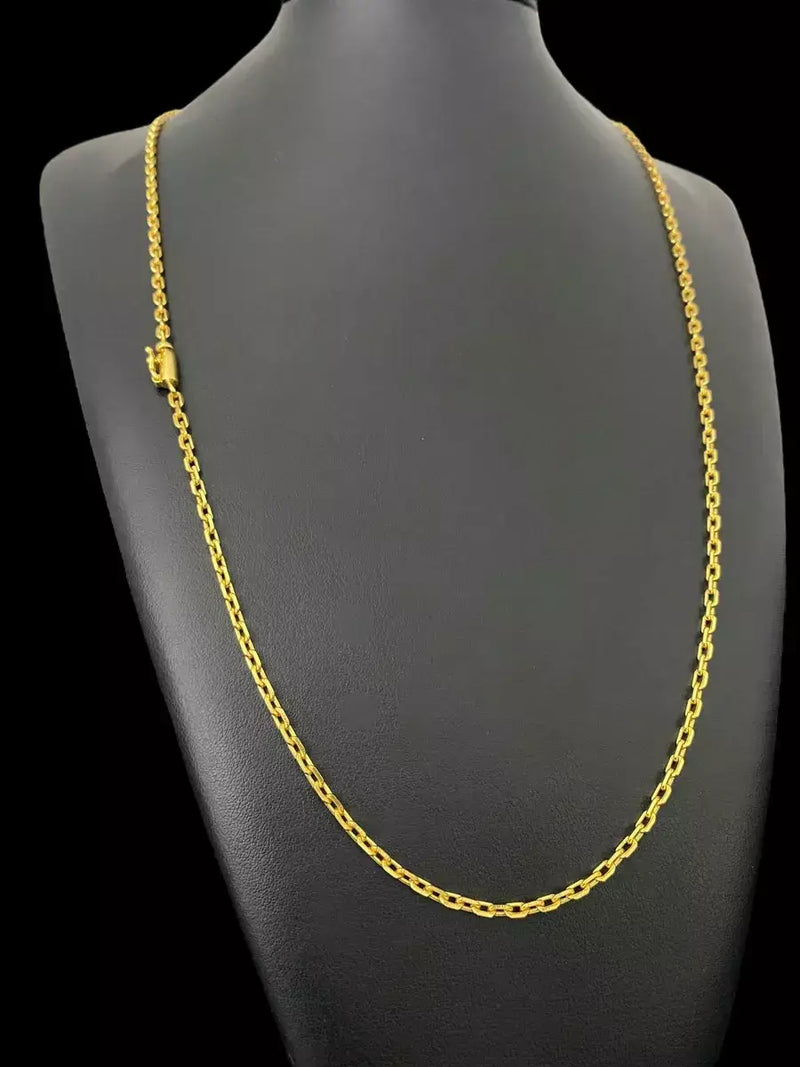 CORDÃO CADEADO 2MM MOEDA ANTIGA