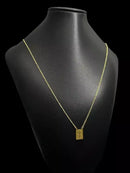 ESCAPULÁRIO JESUS E ORAÇÃO PAI NOSSO 70CM - BANHADO A OURO 18k