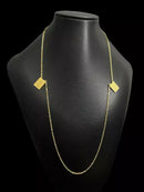ESCAPULÁRIO JESUS E ORAÇÃO PAI NOSSO 70CM - BANHADO A OURO 18k
