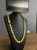 CORDÃO FRISO BALÃO 13MM - BANHADO OURO 18k