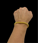 PULSEIRA PERUANA 8MM - BANHADO A OURO 18K