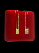ESCAPULÁRIO TIJOLINHO 1MM GATINHO - BANHADO A OURO 18K
