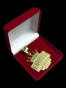 PINGENTE FAVELA VENCEU G - BANHADO A OURO 18K