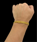 PULSEIRA GRUMET 7MM - BANHADO A OURO 18K