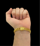 PULSEIRA GRUMET 10MM - BANHADO A OURO 18K