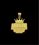 PINGENTE FAVELA VENCEU G - BANHADO A OURO 18K