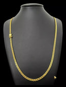 CORDÃO GRUMET 5MM - BANHADO A OURO 18k