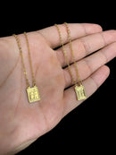 ESCAPULÁRIO FÉ - BANHADO A OURO 18k