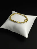 PULSEIRA CADEADO 5MM - BANHADA A OURO 18K