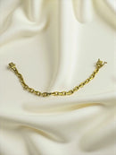 PULSEIRA CADEADO 5MM - BANHADA A OURO 18K