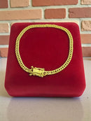 PULSEIRA GRUMET 5MM BANHADA A OURO 18K