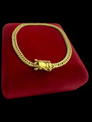PULSEIRA GRUMET 5MM BANHADA A OURO 18K