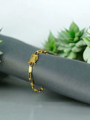 PULSEIRA TIJOLINHO 5MM - BANHADO A OURO 18K
