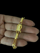 PULSEIRA TIJOLINHO 5MM - BANHADO A OURO 18K