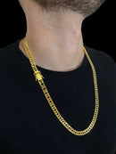CORDÃO GRUMET 10MM- BANHADO A OURO 18K