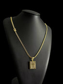 CORDÃO LACRAIA 5MM + PINGENTE - BANHADO A OURO 18K