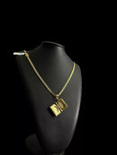 CORDÃO GRUMT 5MM + PINGENTE - BANHADO A OURO 18K
