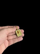 CORDÃO GRUMET + PINGENTE JESUS 5MM BANHADO A OURO 18K