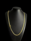 CORDÃO 7MM PIASTRINE - BANHADO A OURO 18k