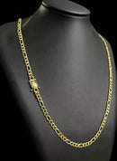 CORDÃO 3X1 5MM - BANHADO A OURO 18k